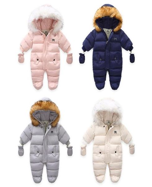 Bebé niña niño ropa de invierno grueso cálido bebé recién nacido traje de nieve mameluco infantil niña niño mameluco bebé prendas de vestir exteriores mono mono 201023431205