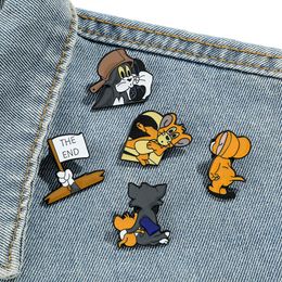 Baby Girl Childhood Comic Movie Mouse Cats Emais Émails Joues Anime Movies Films Hard Émaies Émail Collectez Broche Carton Badges de sac de sac à dos