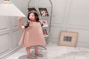 Baby Girl Clade Brown Kid Bloemjurk Winter Teuter Kinderkleding Sets 100150 CM Boutique Girls Party Jurken 20227793268