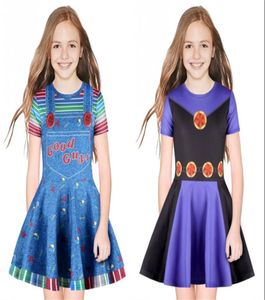 Baby Meisje Kleding Aline Mini Jurk Speelgoed Killer Cosplay Meisjes Jurk Kostuum Kind Suicide Squad Zomer Prinses Dress6906792