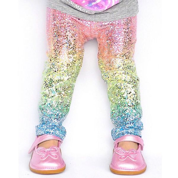 Baby Girl Vêtements Pantalons Neuf Arriver Glitter Bébé Leggings Enfant Leggings 1-6Y Bébé Girls Leggings Enfants