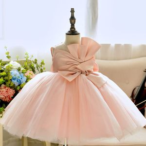 Vêtements de bébé fille robe rose pour filles enfants anniversaire mariages fête princesse robes enfant en bas âge fille tenues robes pour enfants Q0716