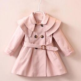 Babymeisjesjas Europese versie van katoenen windjack 1-6 jaar oud meisje kinderjas kinderjaskleding verkoopt goed.