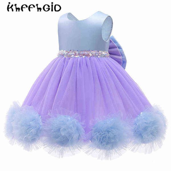 Robe de bébé fille pour fête de bébé robe de princesse robes de mariée pour bébé pour baptême premier 1 an robe d'anniversaire Costume nouveau-né G1129