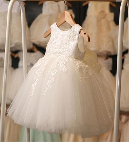 Robe de baptême blanche pour bébé fille, jolie robe de baptême, Tutu d'anniversaire, robes de bal, vêtements pour nourrissons de 02 ans5136823