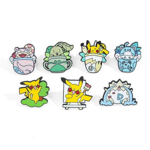 Baby Girl Kids Childhood Game Game Game Game Yellow Elf Broche Lindos Películas de Anime Games Hard Enamel Pins Collect Broche Broche Backpack Insigns 7colors