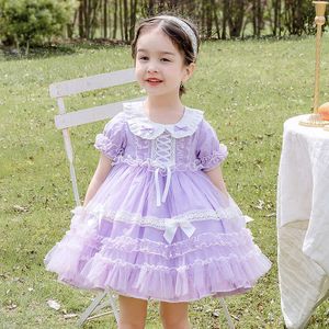 Baby Girl Lolita Princess Ball Robes Filles Espagnol Turquie Robes Infant Anniversaire Ramadan Robe Enfants Boutique Robes 210615