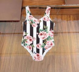 Baby Girl One Piece Swimwear Underwear Summer Children Swimsuit Beach Bikini Designer Kinderen zwemmen badpak kleding