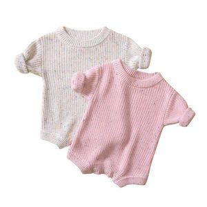 Baby Meisje Rompertjes 0-24M Pasgeboren Meisje Romper Katoen Lange Mouw Jumpsuit Outfit Kleding Herfst Trui Bodysuit