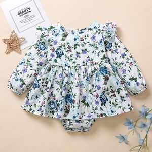 Mamelucos de bebé niña para 0-24M de manga larga mameluco rosa monos moda 100% algodón orgánico ropa de niña recién nacida