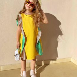 Robe d'été sans manches pour bébé fille Robes de vêtements de mode pour enfants mignons pour la fête de cadeau