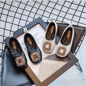 Babymeisje zachte schoenen PU lederen flats voor meisjes kinderen kleine kinderen casual flats maat 21-35 peuter schoenen