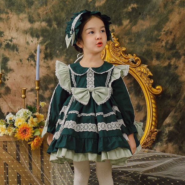 Baby Girl Spanish Vintage Ball Gown Toddler Royal Lolita Princess Dress para niñas Cumpleaños Bautismo Fiesta Vestidos 210615