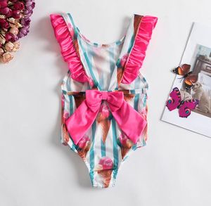 Babymeisje badpak One Pieces Designer zomer strand bikini zwemmen badmode peuter kinderkleding
