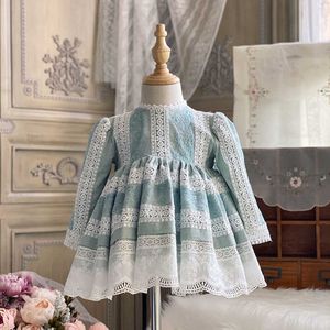 Bébé fille turc espagnol robe enfants Lolita princesse robe de bal Vintage fête d'anniversaire robes infantile Boutique vêtements 210615