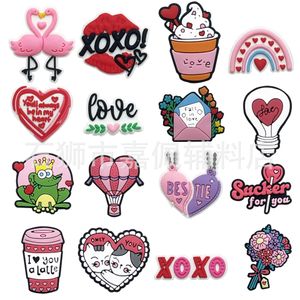 Baby Girl Valentine Charms Anime Charms Wholesale Childhood Memories Funny Gift Cartoon Charms Shoe Accessories PVC Decoration Buckle Soft Rubber Clog Charms