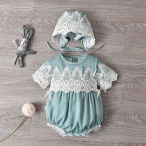 Baby Girl Velvet Romper Newborn Clothes Set Childre Boutique Clothing Baby Birthday Party Show Lace Jumpsuit Baptism Dress AA220323