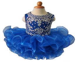 Babymeisjes met kralen optochtjurk Cupcake Tutu Bloemenmeisjesjurk Babymeisje Peuter8230227