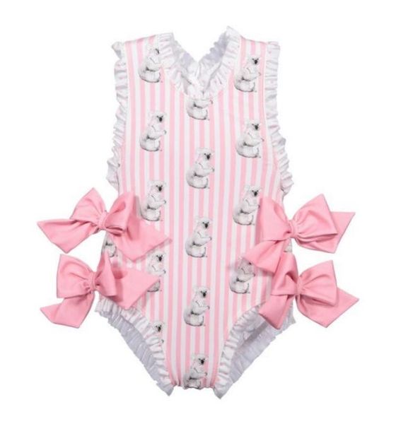 Bébé filles beaux combinaisons d'usure de natation belle crème glacée ours de maillot de bain girafe de mode de mode enfant2765527