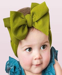 Baby Girls Big Bow Cross Bandons pour enfants Bows Elastic Headwear Coiffure Band Claitement Turban Knot Hair Accessories3850326
