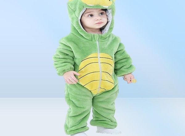 Baby Girl Behing Clothing Dinosaur Baby Romper Pajamas Lion Hapape Mameluco Bebe Invierno Costumos de animales Rupa de Bebe Drop 27030793