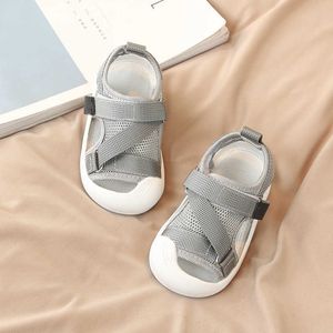 Chaussures d'été Anti-collision pour bébés filles et garçons, sandales de plage antidérapantes et respirantes pour enfants en bas âge