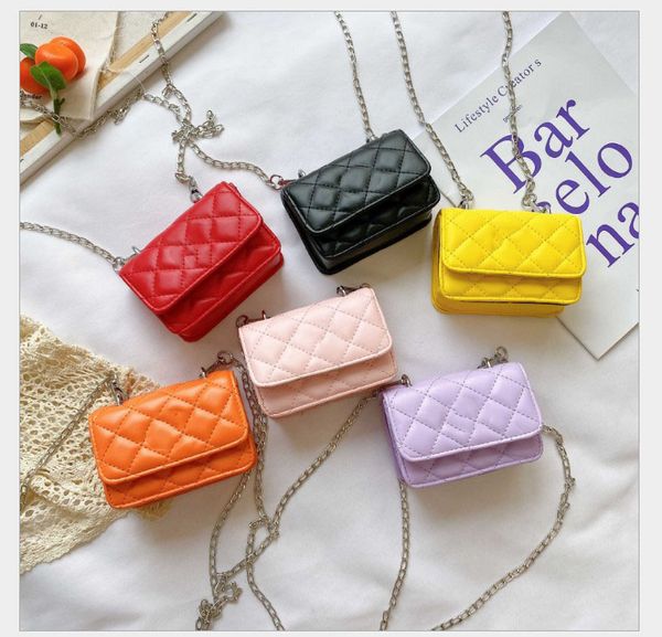 Bolsos de marca para niñas pequeñas, bolso de mensajero de princesa de un hombro a la moda, bolso de cuero para niños, mochilas cuadradas pequeñas para niños