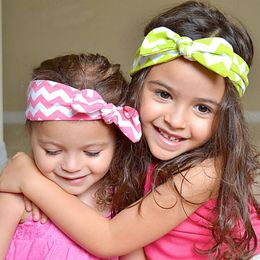 Baby Girls Chevron Bandband Headwrap Fashion Hairbands Livraison gratuite 2983