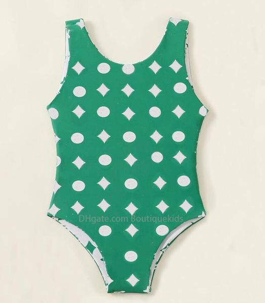 Bébé filles Designer maillots de bain une pièce lettre imprimer enfants maillot de bain Bikini natation enfants maillot de bain