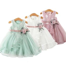 Bébé filles robe Costume décontracté enfants robes pour fleur fille fête petite princesse Tutu robes d'été 231228