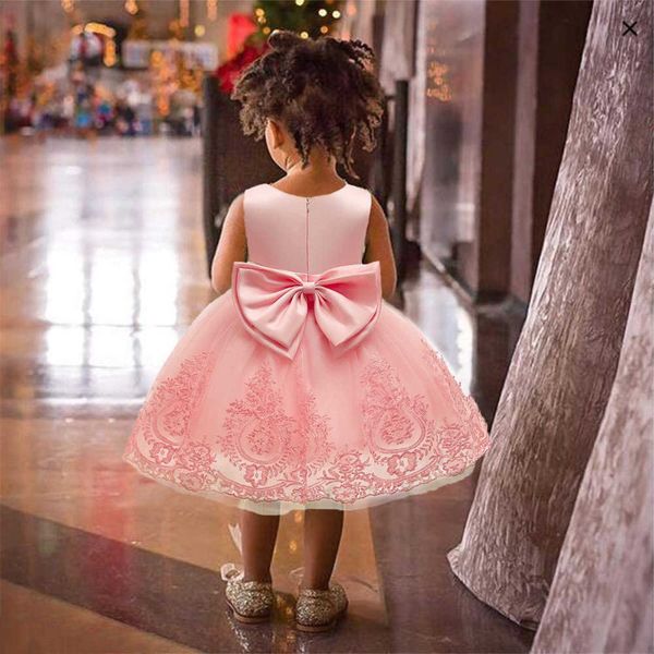 Bébé filles robe nouveau-né vêtements princesse pour la première 1ère année anniversaire noël Costume infantile fête Q0716