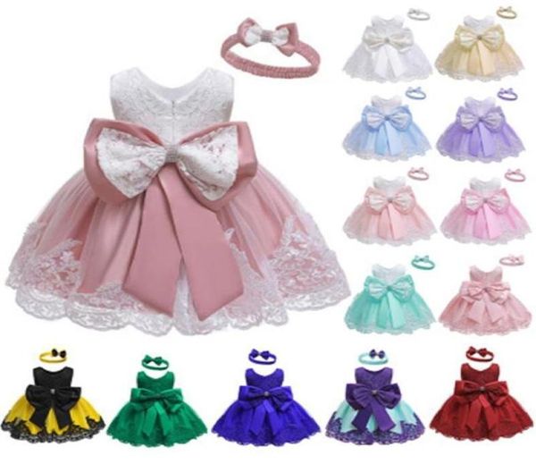 Baby Girls Habille Nouveau-né pour enfant en dentelle Sweet Princess Tutu Robes de mariage Costume de Pâques Robe Baby Clothes Baby17847479