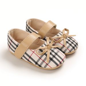 Chaussures à nœud pour bébés filles, premiers pas de styliste, chaussures de sport classiques antidérapantes à semelle souple, printemps automne