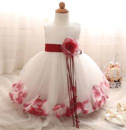 Bébé filles fleur robe de princesse 1 2 ans fête d'anniversaire robe de baptême enfants enfants robe de mariée de demoiselle d'honneur 310 ans 93248561