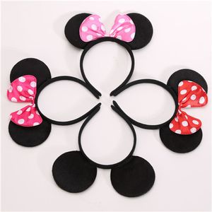 Bébé filles cheveux arcs 2018 nouveaux accessoires de cheveux colorés oreilles de souris bandeau pour enfants mignon Halloween noël Cosplay pinces à cheveux bâtons