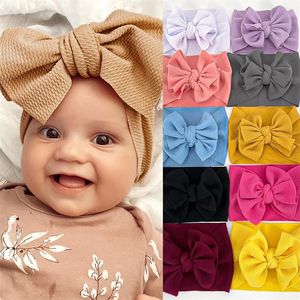 Babymeisjes hoofdband baby haaraccessoires bogen pasgeboren peuter lint zacht elastisch bowknot headwar kinderen cadeau
