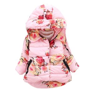 Chaqueta de invierno para niñas, abrigo para niñas, abrigo cálido con capucha, abrigo para niñas, Parkas, ropa, chaqueta para niños LJ201017