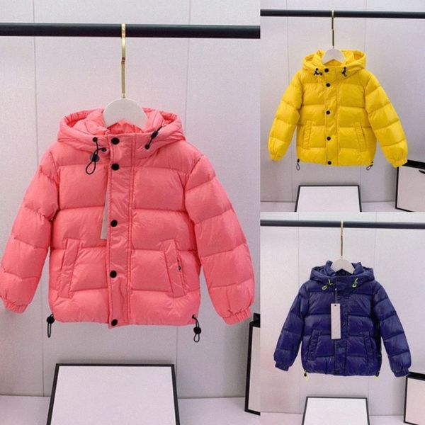 Bebés Niños Diseñador Offs Chaquetas Abajo Abrigos Niño Chaquetas de invierno Niños Chica con insignia Blanco Grueso Cálido Outwear Niños Classic Parkas Moda v8DP #