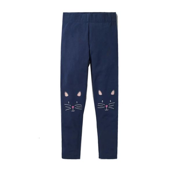 Leggings para niñas bebés para ropa informal de primavera con un gato encantador Pantalón de algodón para niños Comodidad para niños de 2 a 7 años 240108