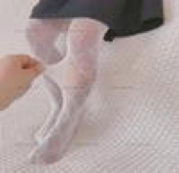 Bébé Filles Leggings Collants Collants Enfants Section Mince Chaussettes Lettre Impression Designer Noir Blanc Bas Kids320W1672566