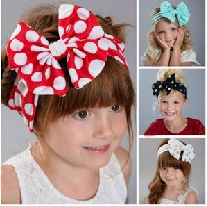 Niñas bebés Encantadoras y lindas diademas doradas para niños Bandas para la cabeza con lazo anudado grande y ancho Accesorios para el cabello para niños Ropa para la cabeza 12 colores