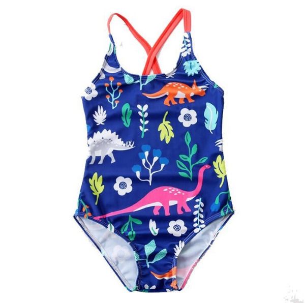 Maillot de bain une pièce pour bébés filles, à volants, mignon, Sport de plage, dos nu, pour l'été, de 2 à 7 ans