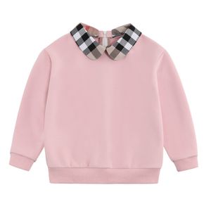 Baby Meisjes Pullover Plaid Kinderkleding Kids Top Mode Sport Sweatshirt Kostuum Lente Herfst 2-7 Jaar