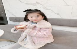 Baby Girls Rabbit Woolen Jackets Invierno Moda Niños039 A Coat Warm Girl Girl Girl Pink Outerwear3162859