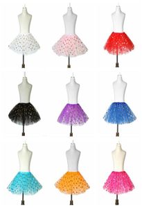 Bébé Filles Paillettes Jupes Or À Pois Jupes Fille Brillant Tutu Jupe Princesse Mini Robe Courte Jupe Pettiskirt Robe Enfant en bas âge Ski1089902