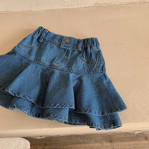 Babymeisjes rokken denim peuter baby pettiskirts hoge taille kinderen dans rokken schoolkleding zomer zomerkokje kleding 2 4 5 6 240329