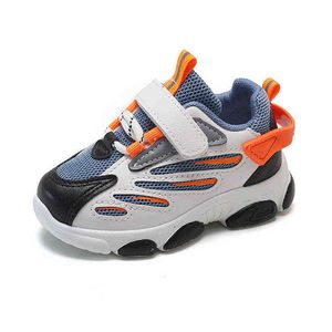 Babymeisjes sneakers net 2022 zomer herfst kinderen casual schoenen mode streep jongens hardloopschoen zachte zool student trainers g220517
