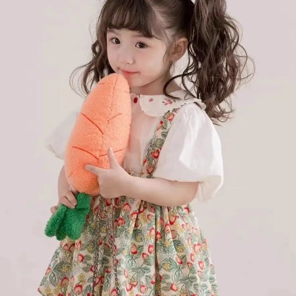 Bébé filles d'été mignon mignon broderie de chemises florales jupe 2pcs costumes de mode