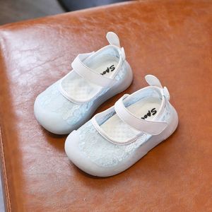 Chaussures d'été en dentelle à paillettes pour bébés filles, sandales de princesse confortables pour l'extérieur, pour enfants en bas âge