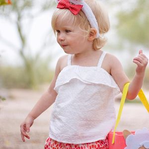 Baby meisjes t-shirt 2018 zomer kids kleding halter tank top baby meisje kleding witte mouwloze baby meisje tops tee zuigeling peuter kleding